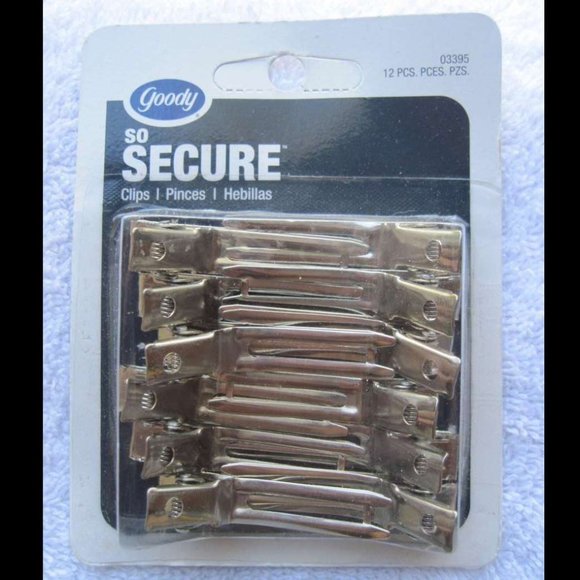 12 Goody Metal Sectioning Styling Hair Clips 2006 Section Secure Style Classic - Picture 1 of 11